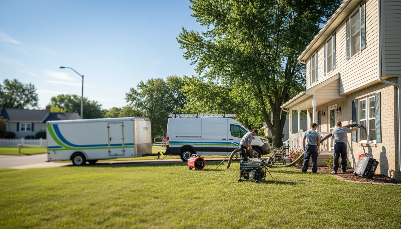 Flooded Basement Restoration And Cleanup With Repair in Richview, IL near me